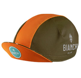 Olive Green/Orange Neon Cycling Cap