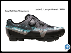 Lady Matt Black / Grey / Azure