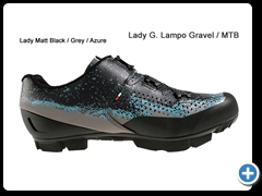 Lady Matt Black / Grey / Azure