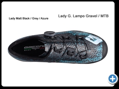 Lady Matt Black / Grey / Azure