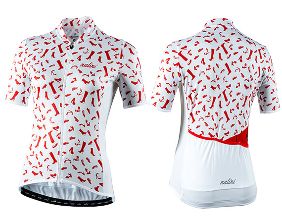 Red Shoes Lady Short Sleeve Jersey