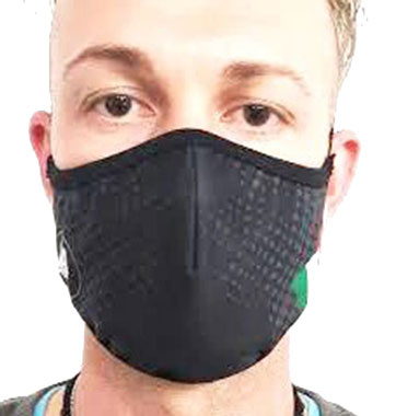 AirProtect Face Mask - Black w/ Italian Flag