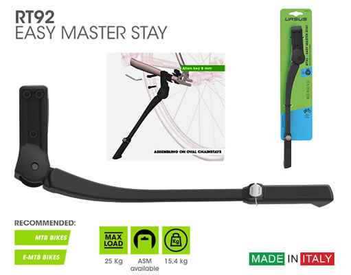 Art. RT92 - Adjustable Rear Easy Master Stay Kickstand