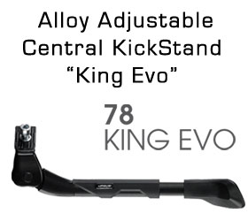 King Evo Adjustable Alloy Central Kickstand